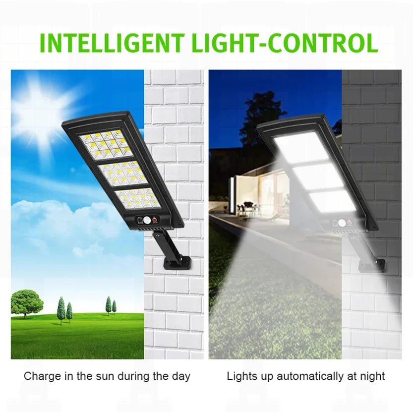 10000W Powerful Outdoor Solar Street Light With Motion Sensor - Hans Lumiere
