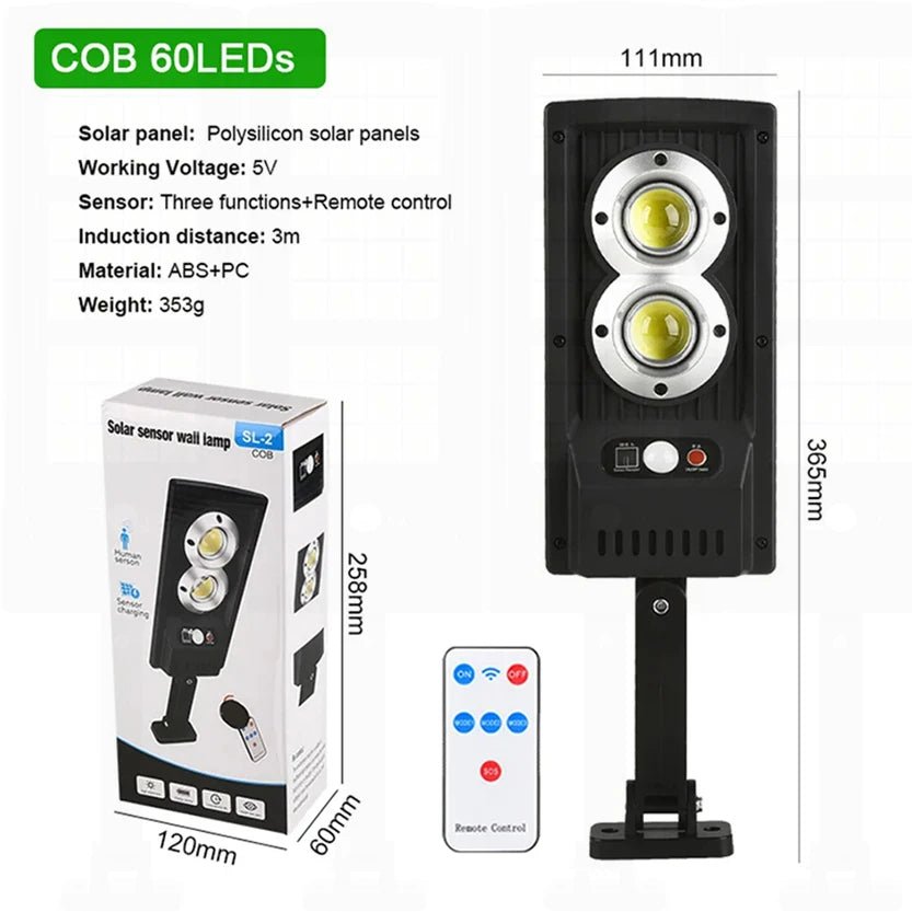 10000W Powerful Outdoor Solar Street Light With Motion Sensor - Hans Lumiere