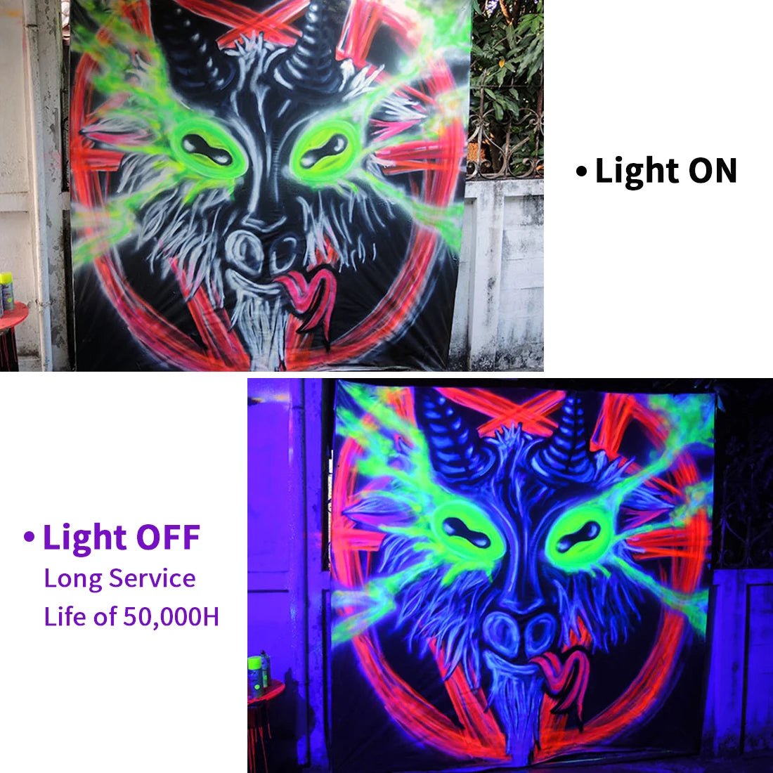 15W BR30 LED UV Black Light Bulb E26 E27, 395nm Glow Party Light - Hans Lumiere