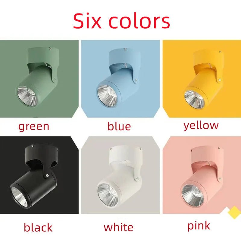 180° Rotation Tricolor Changeable Surface Mounted LED Downlight - Hans Lumiere