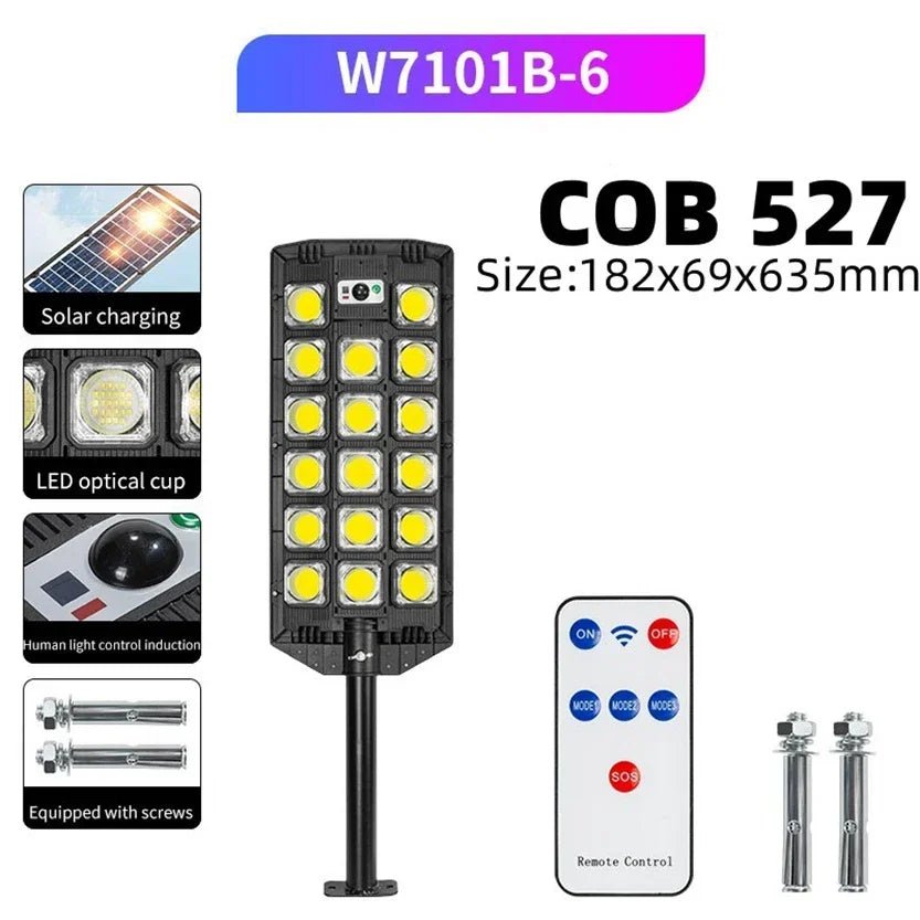 30000LM LED Solar Street Lights With Motion Sensor - Hans Lumiere