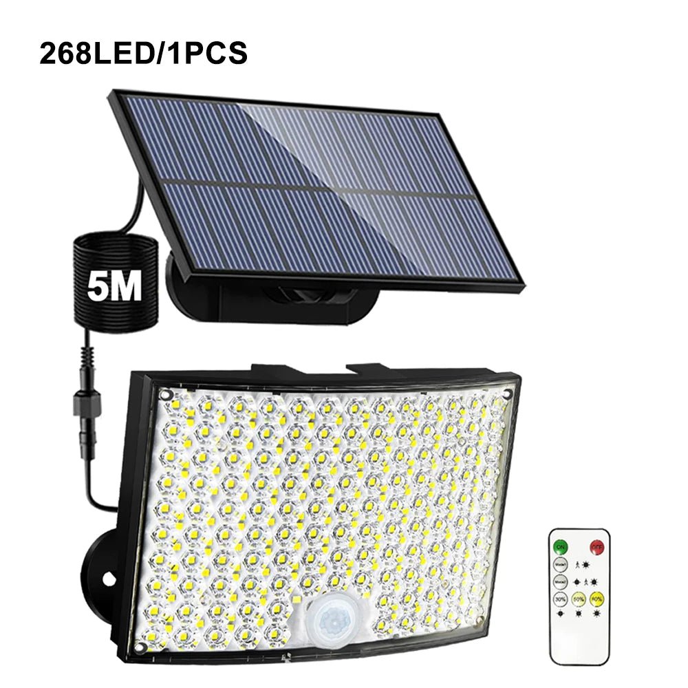 348LED Solar Lamp Outdoor Security Light With Motion Sensor - Hans Lumiere