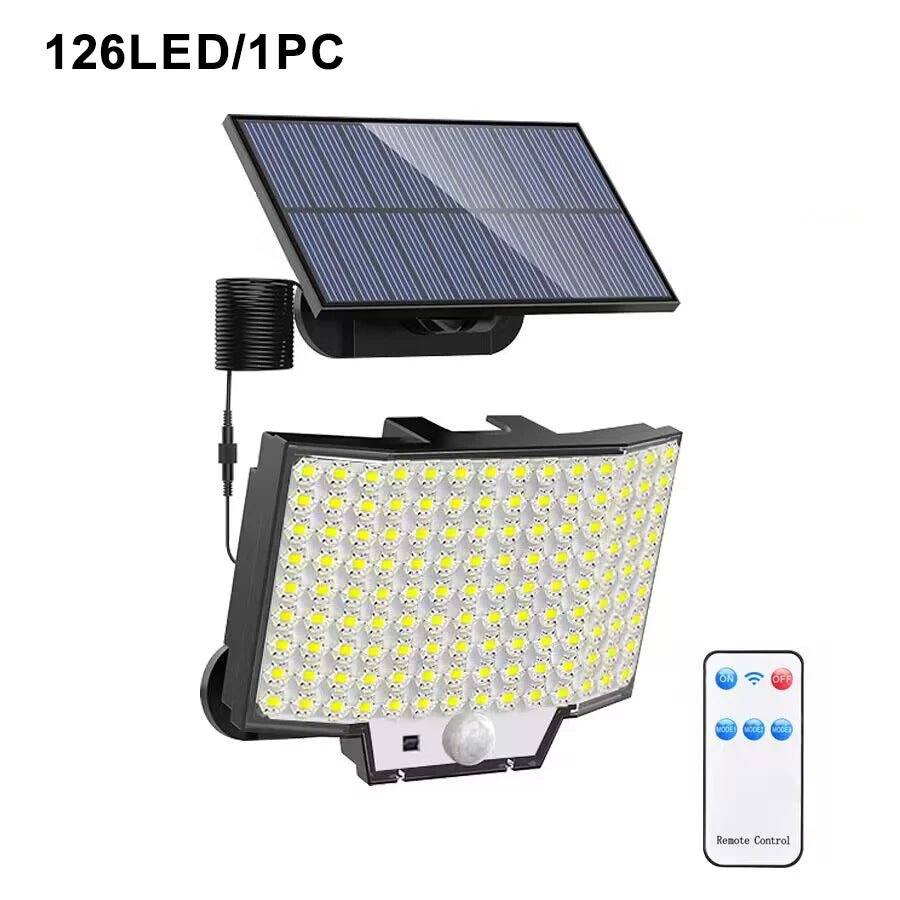 348LED Solar Lamp Outdoor Security Light With Motion Sensor - Hans Lumiere