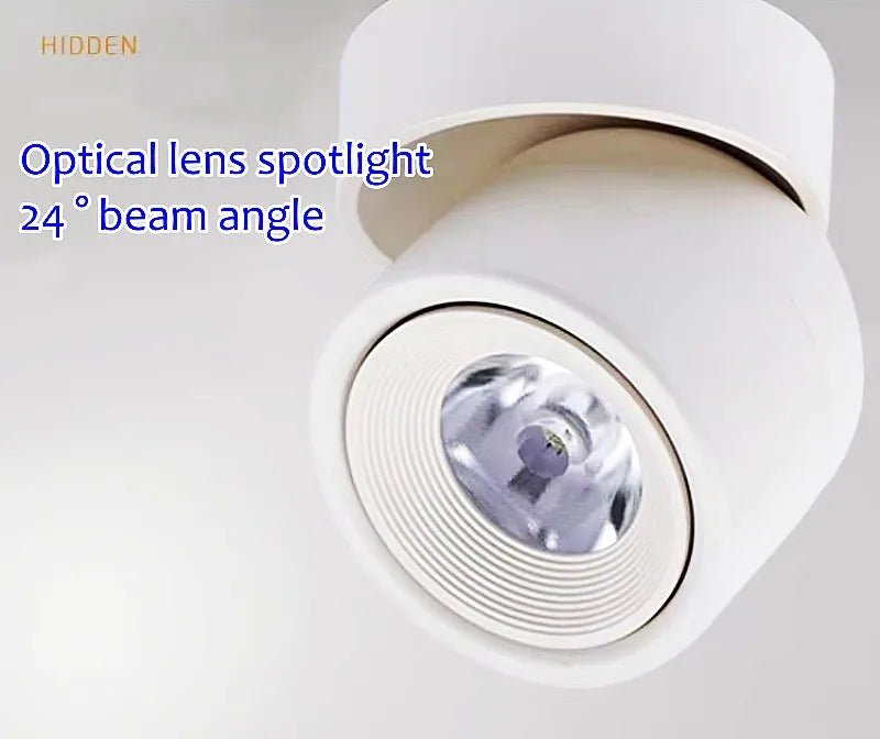 360° Rotatable Tricolor LED Ceiling Lamp Surface Mounted Spotlight - Hans Lumiere