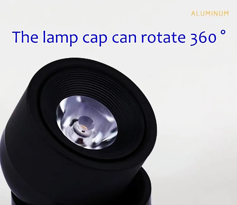 360° Rotatable Tricolor LED Ceiling Lamp Surface Mounted Spotlight - Hans Lumiere