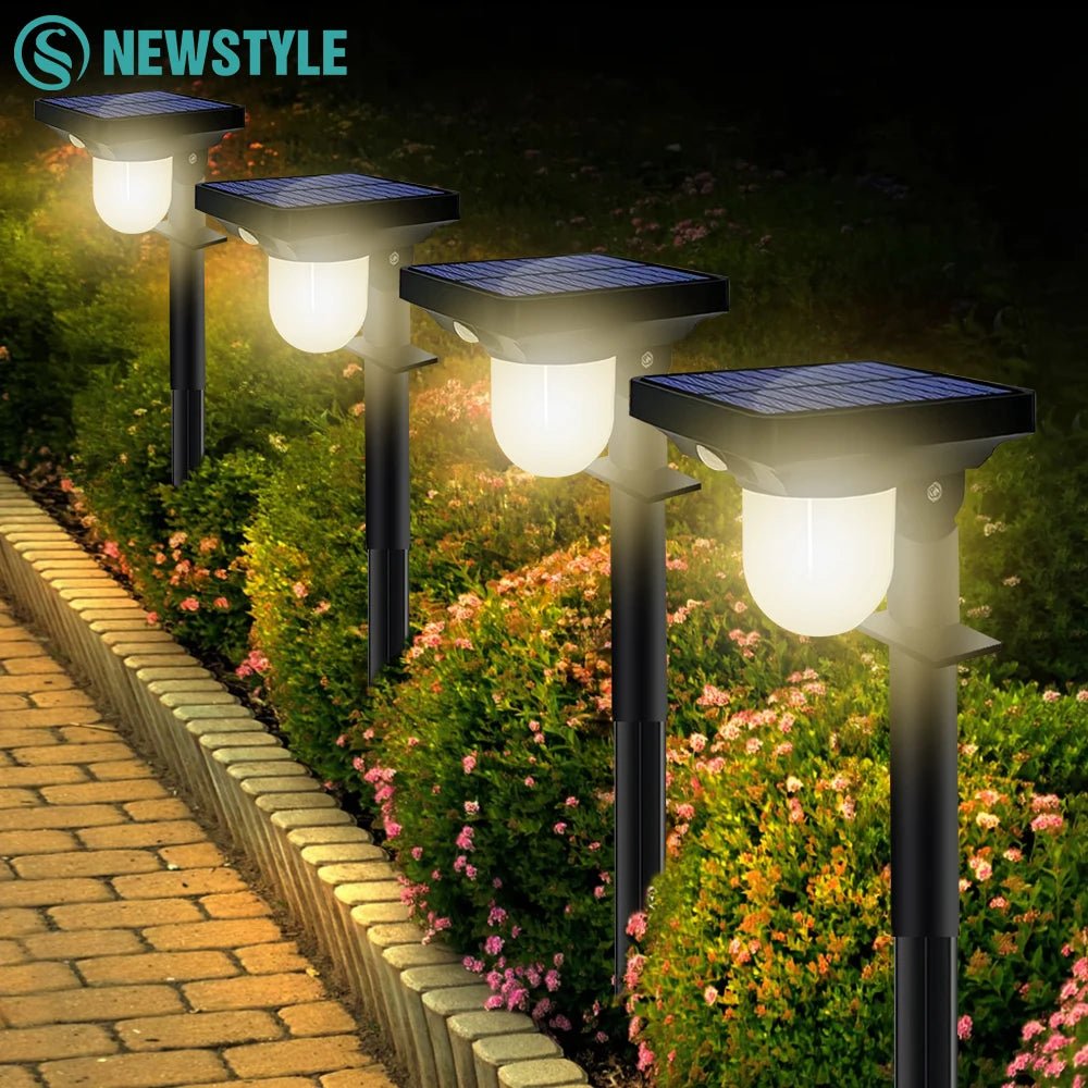 4-Pack Solar Landscape Spotlights – Waterproof LED Pathway & Wall Lights - Hans Lumiere