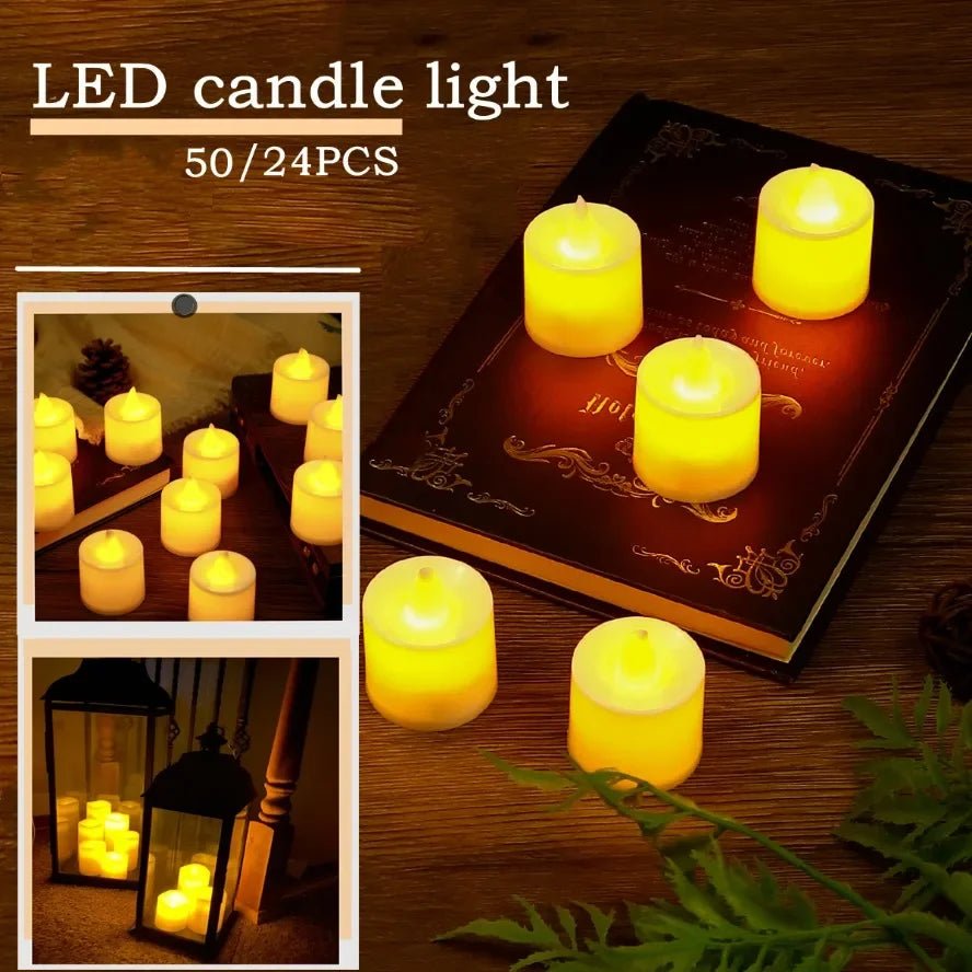 50/24PCS LED Simulation Tealights Candles - Hans Lumiere