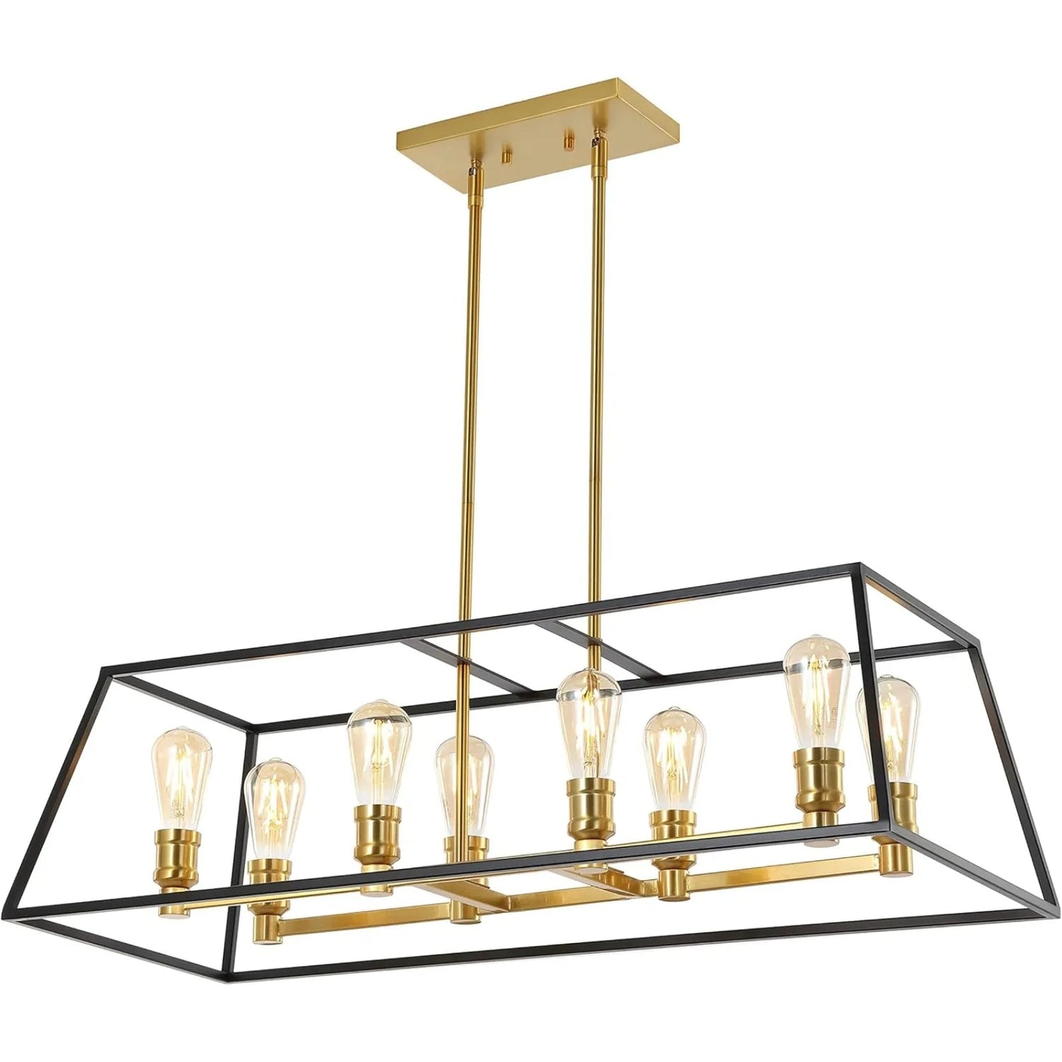 8 - Light Farmhouse Industrial Iron LED Pendant Light - Hans Lumiere