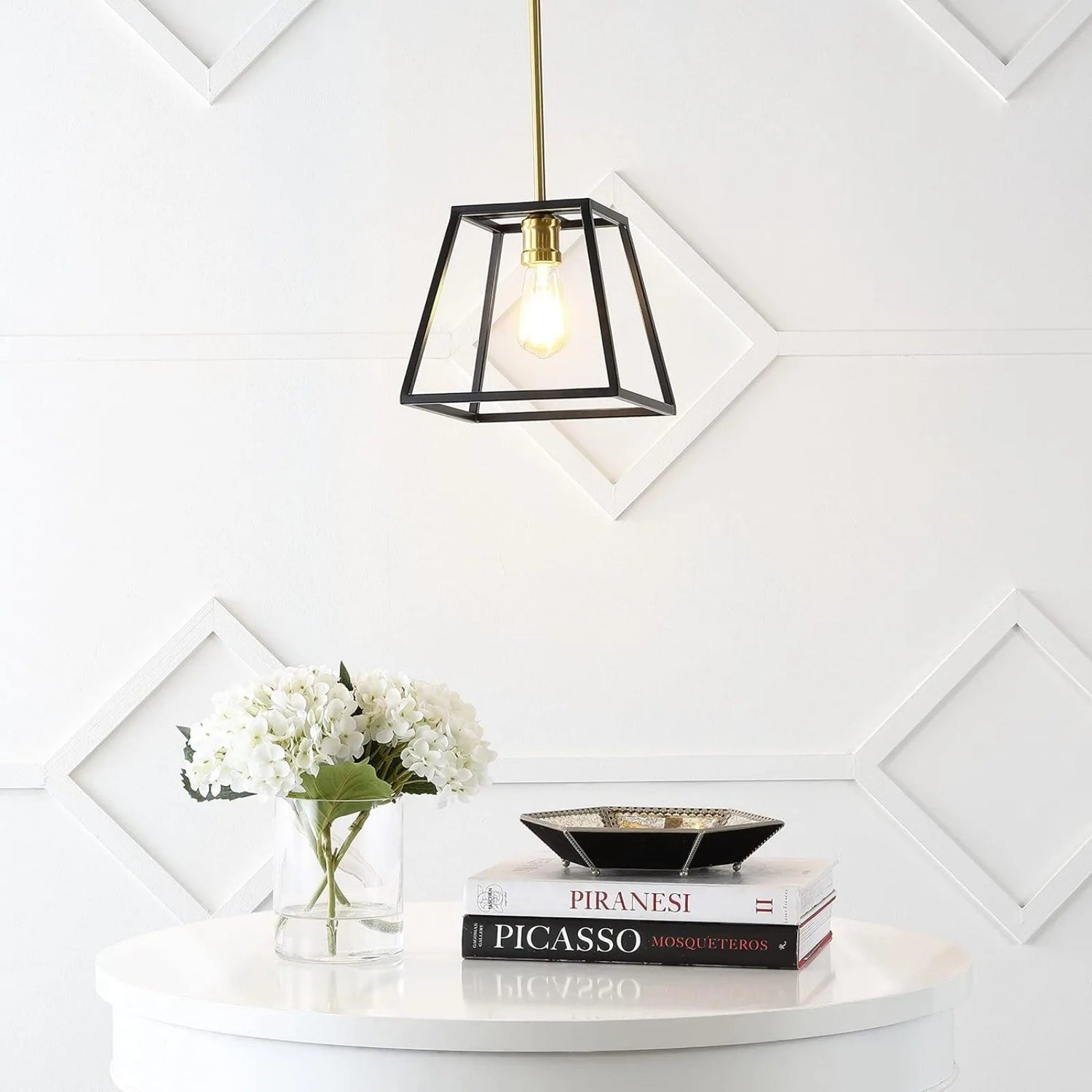 8 - Light Farmhouse Industrial Iron LED Pendant Light - Hans Lumiere