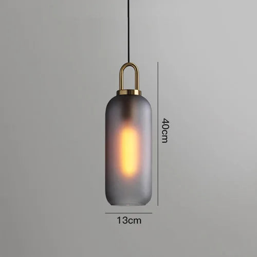 Postmodern Glass Ball Pendant Light – Single Hanging Lamp for Bar & Bedside