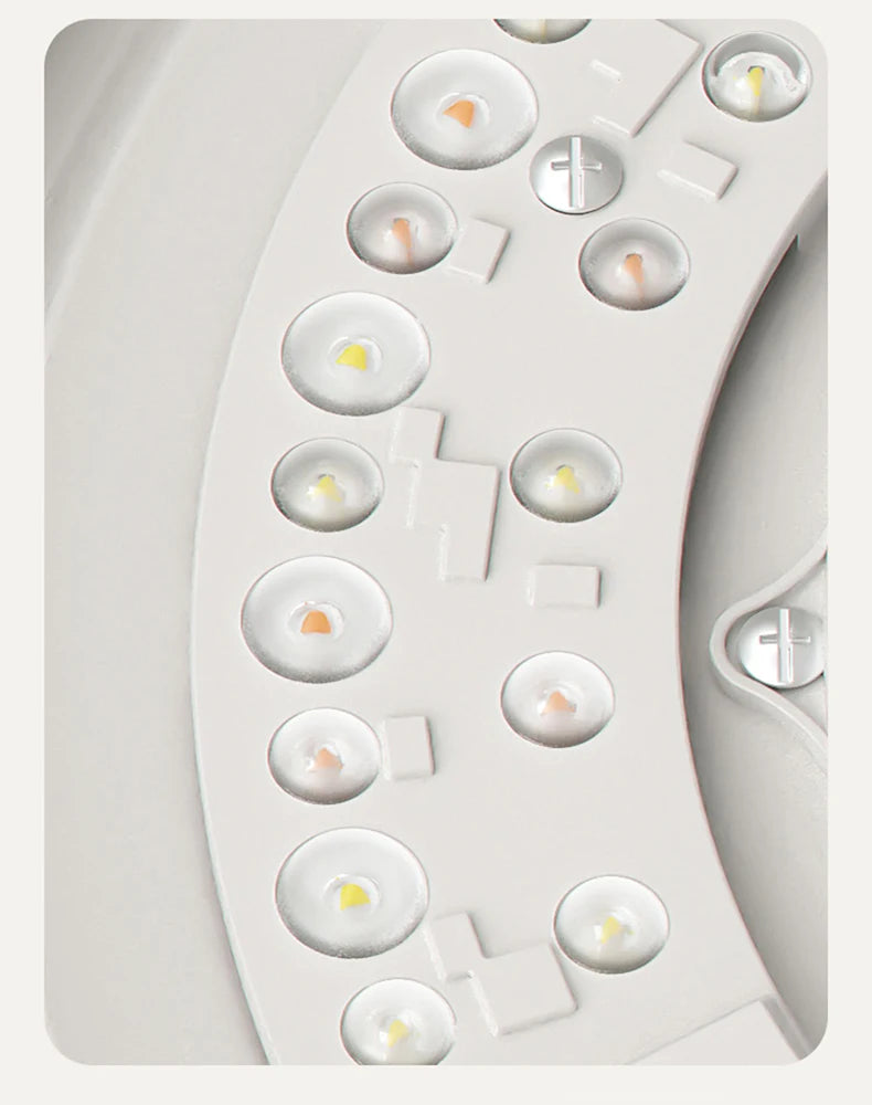 Ventilador de techo moderno de CC con luz LED y control remoto