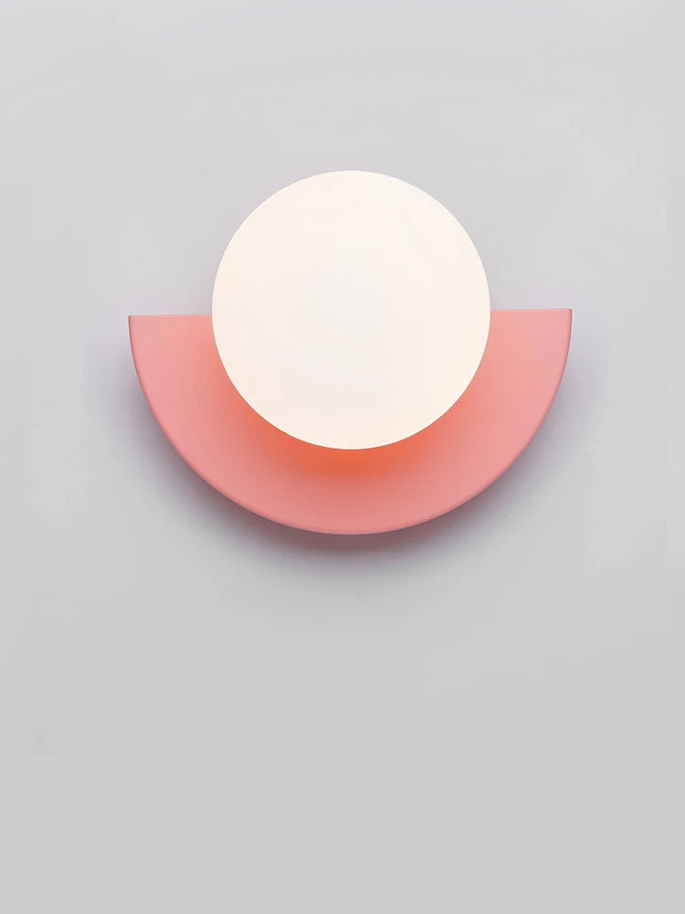 Nordic Lunar Eclipse Resin Wall Sconce, Art Bedside Lamp