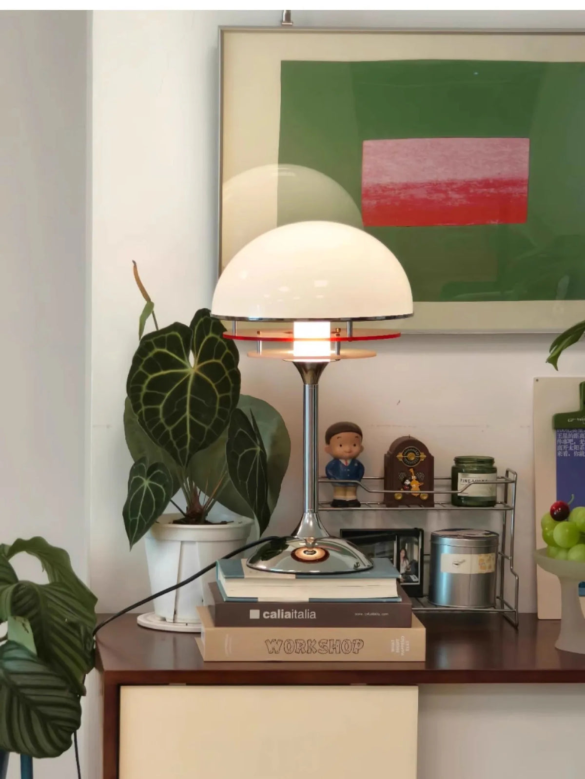 Lámpara de Mesa Vintage Atardecer Bauhaus – Naranja Maillard