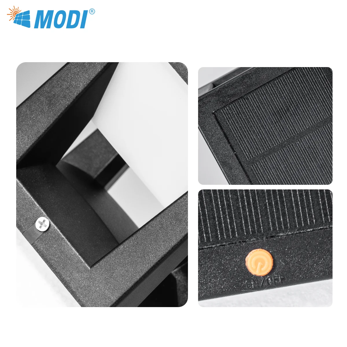 Luz solar para poste de pilar - Lámpara de camino impermeable IP65 multicolor