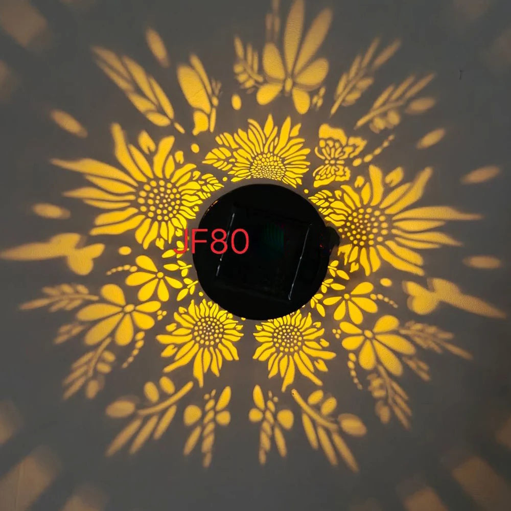 LED Solar Wall Light IP65 Waterproof Warm White Garden Night Light