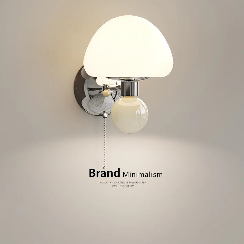 LED Mushroom Wall Sconce with Pull Cord | Kids & Bedroom