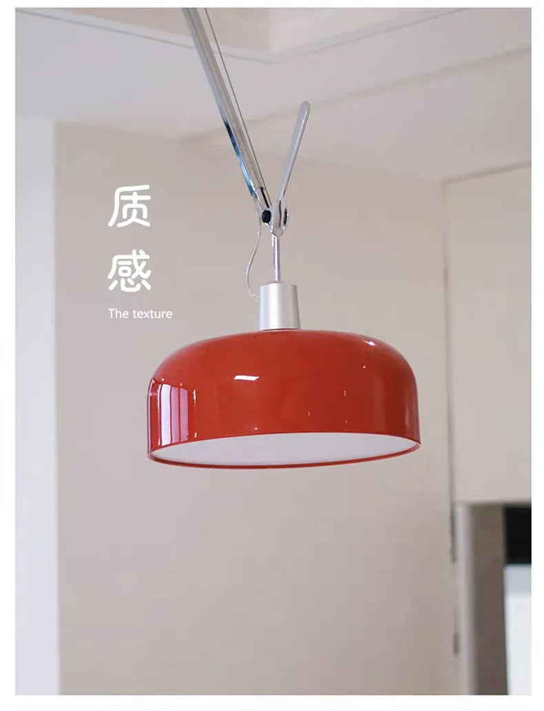 Memphis Swing-Arm Pendant Light — Colorful Modern Fixture