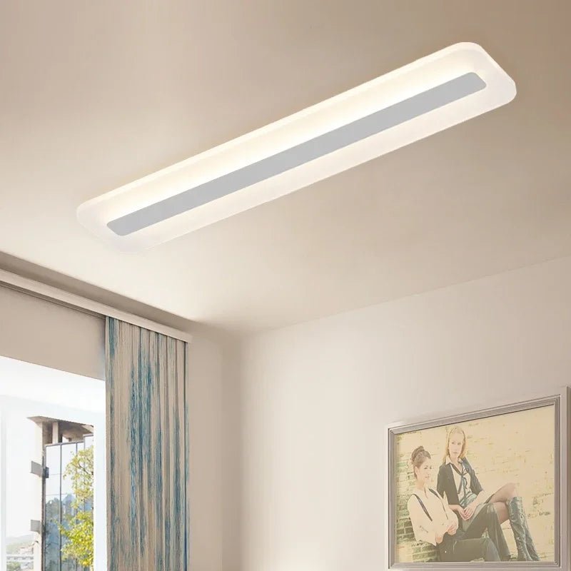 Acrylic Ultra Thin Long Bar LED Ceiling Light - Hans Lumiere