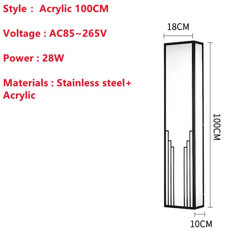 Acrylic Waterproof Marble LED Wall Light - Hans Lumiere