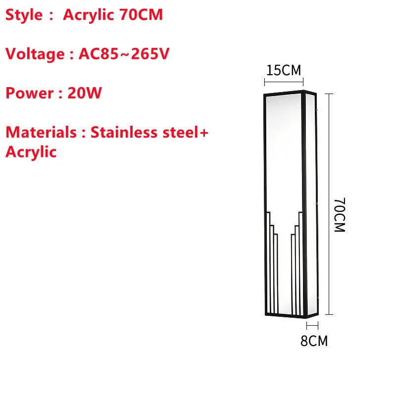 Acrylic Waterproof Marble LED Wall Light - Hans Lumiere