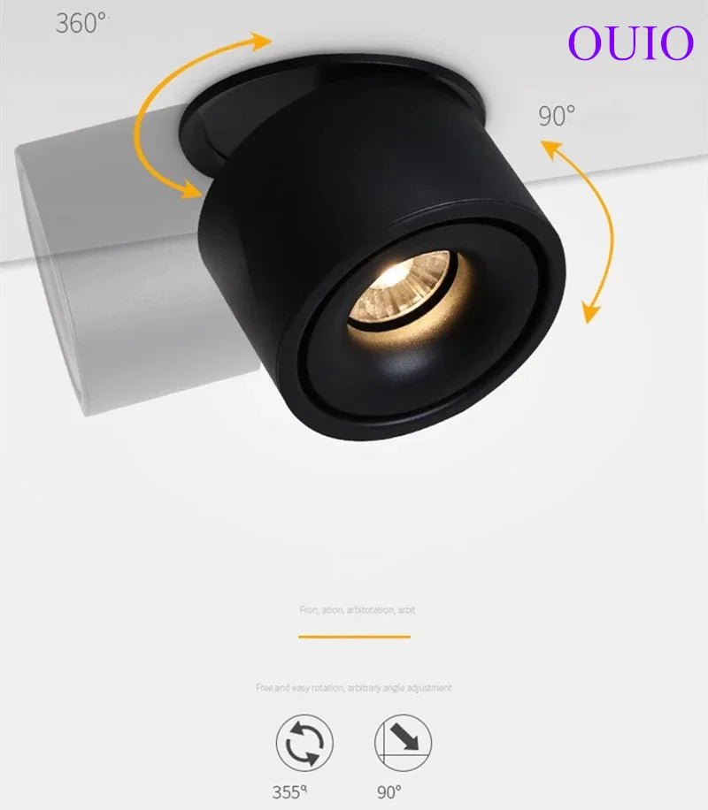 Adjustable Dimmable Recessed COB LED Downlights - Hans Lumiere