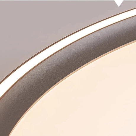 Aluminum Acrylic Ultrathin LED Circle Ring Ceiling Light - Hans Lumiere