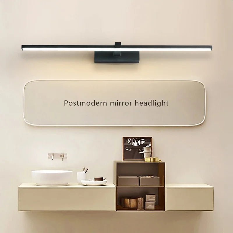 Aluminum Bathroom Bath Mirror Line LED Lamp - Hans Lumiere
