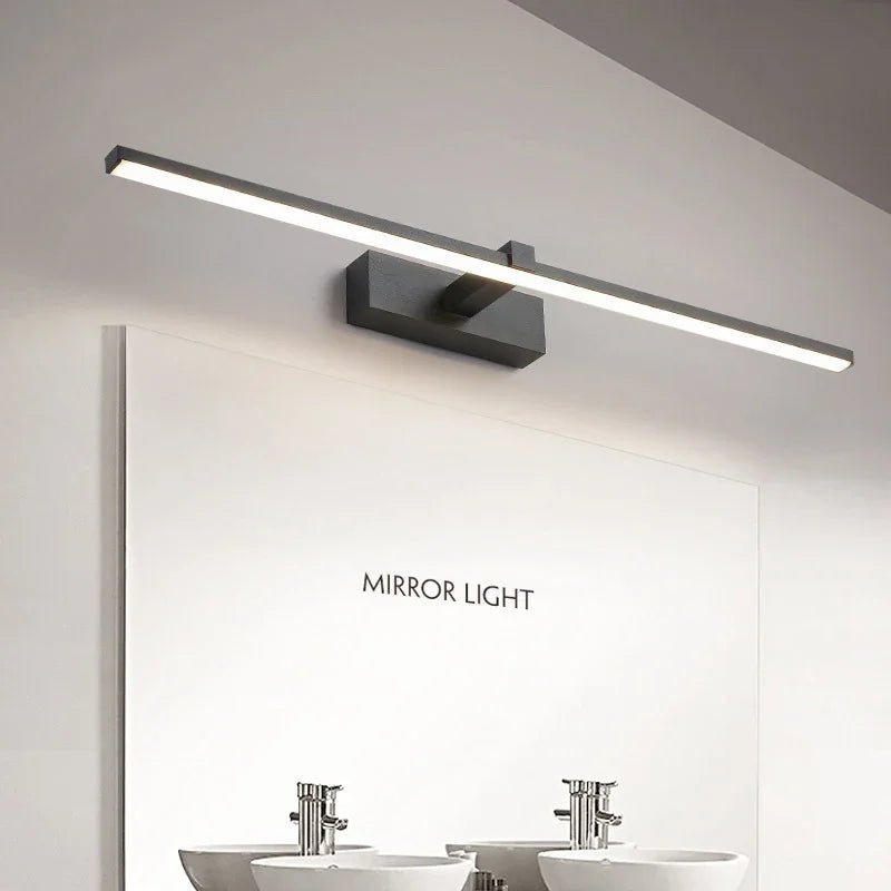 Aluminum Bathroom Bath Mirror Line LED Lamp - Hans Lumiere