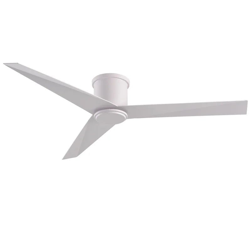 Aluminum Blade White Black Ceiling Fan With Remote Control - Hans Lumiere