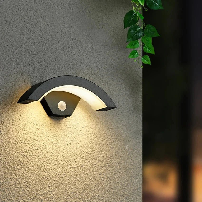 Aluminum Waterproof LED Wall Light With Motion Sensor - Hans Lumiere