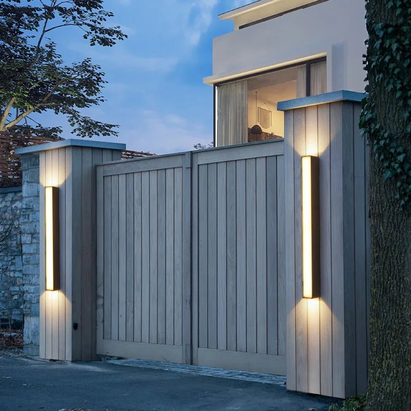 Aluminum Waterproof Outdoor Long Strip LED Wall Lamp - Hans Lumiere