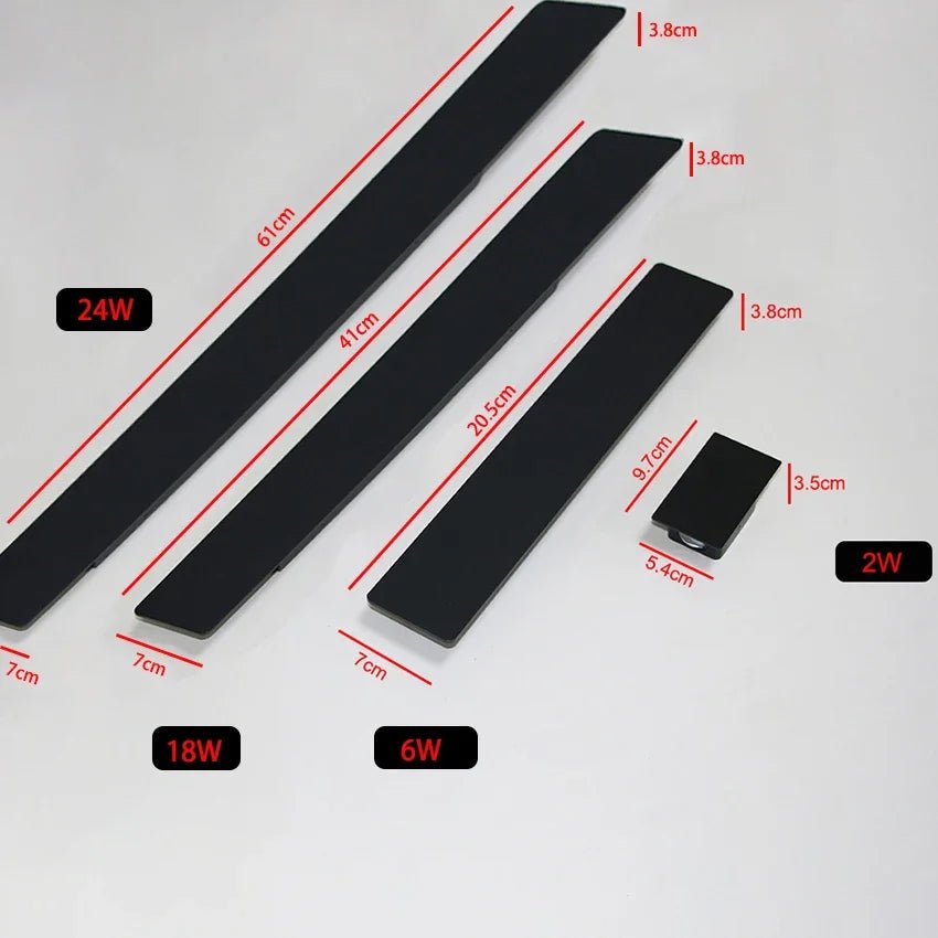 Aluminum Waterproof Strip LED Wall Lamp - Hans Lumiere