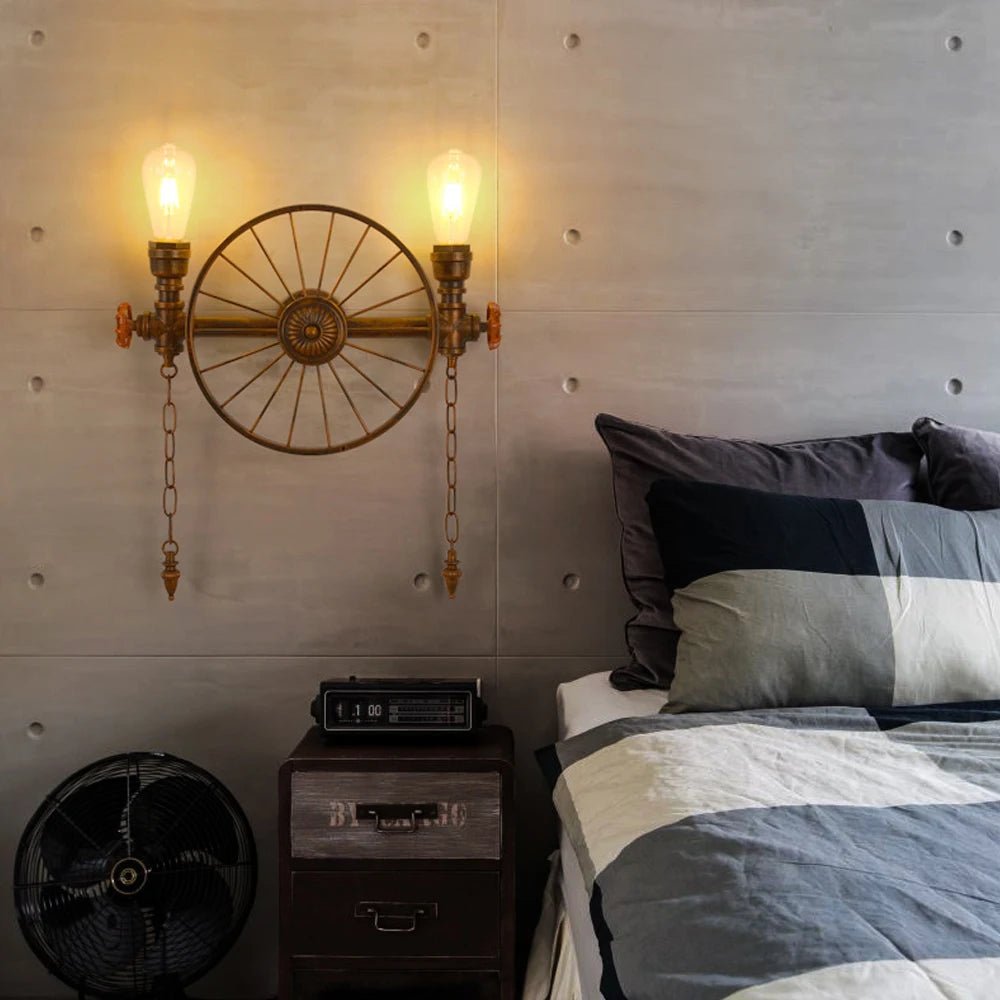 American Industrial Style Vintage Wall Sconce - Hans Lumiere