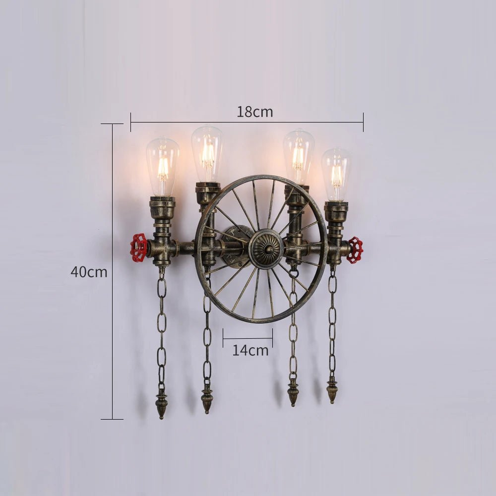 American Industrial Style Vintage Wall Sconce - Hans Lumiere