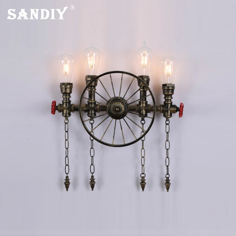 American Industrial Style Vintage Wall Sconce - Hans Lumiere
