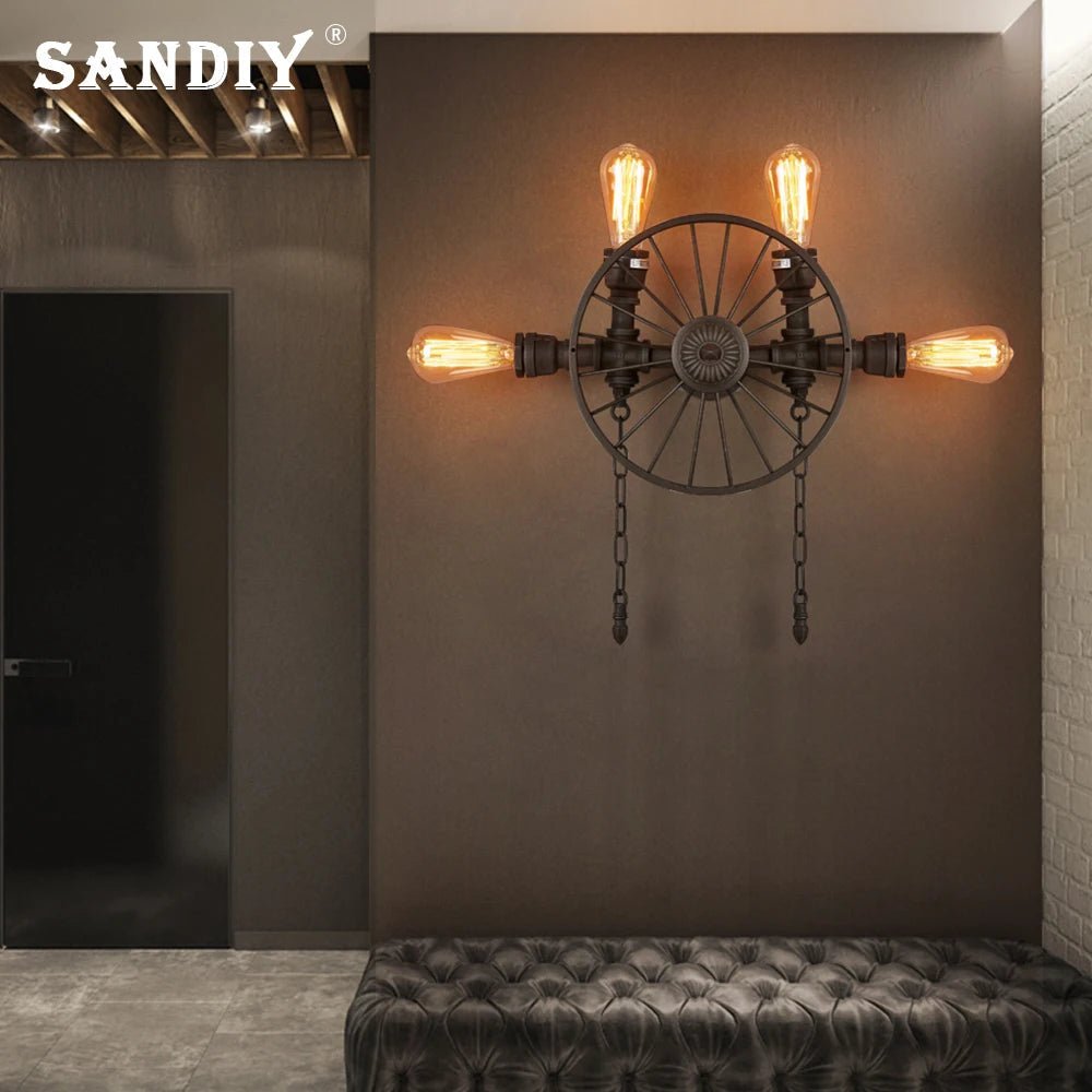 American Industrial Style Vintage Wall Sconce - Hans Lumiere