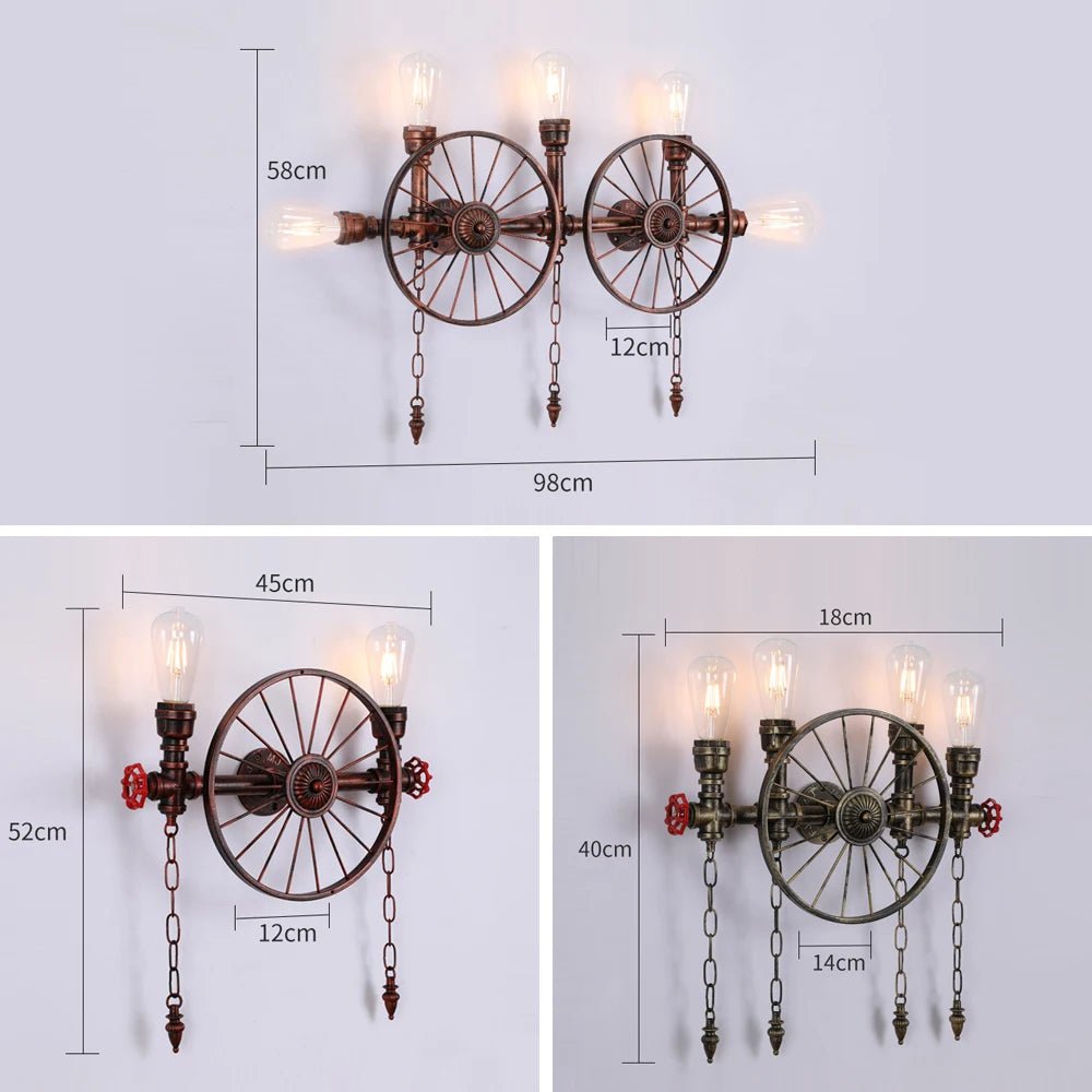 American Industrial Style Vintage Wall Sconce - Hans Lumiere