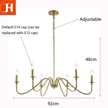 American Modern Candle Chandelier - Hans Lumiere