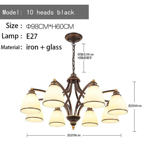 American Retro Ceiling Chandelier - Hans Lumiere