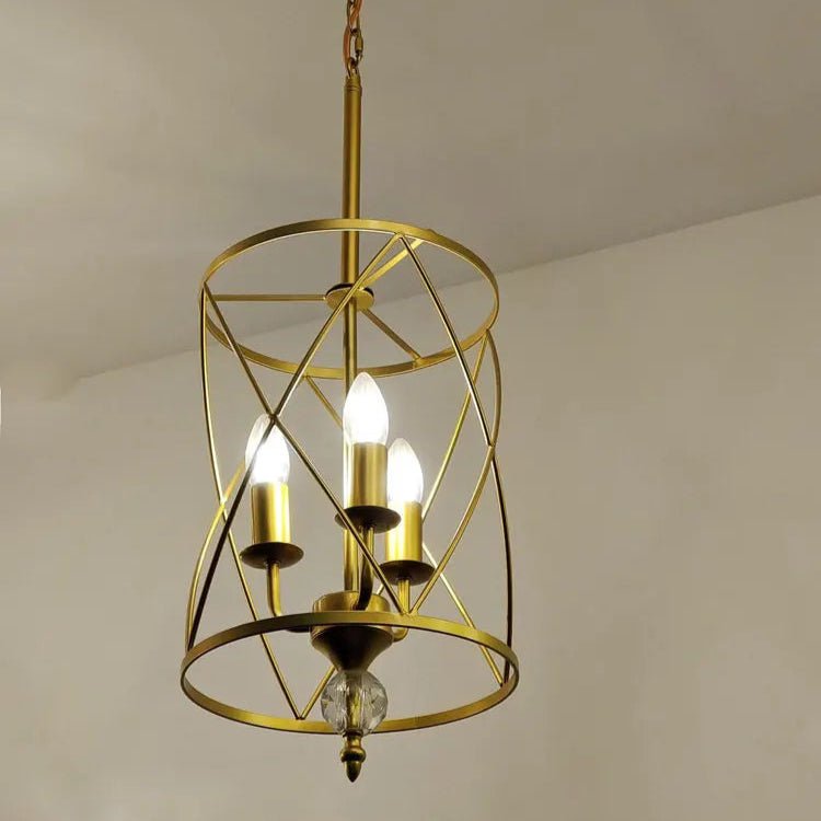 American Vintage Bird Cage Chandelier - Hans Lumiere