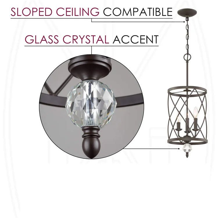 American Vintage Bird Cage Chandelier - Hans Lumiere