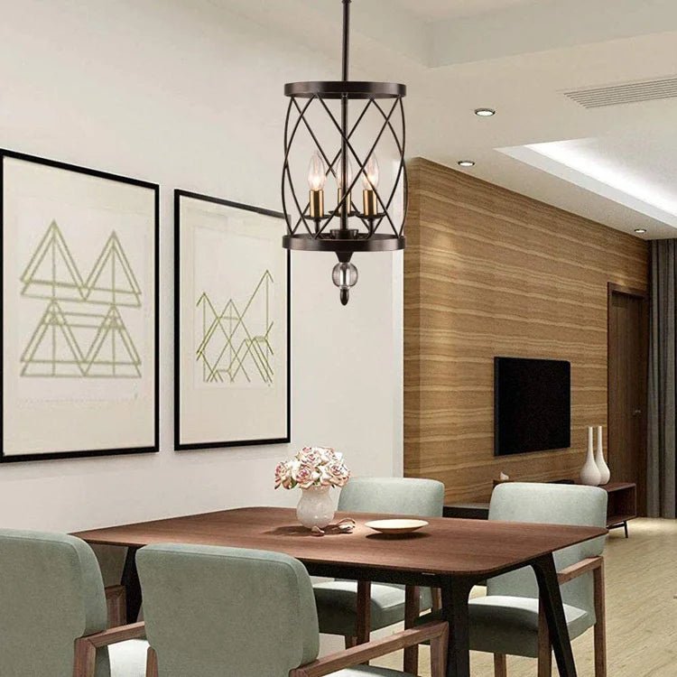 American Vintage Bird Cage Chandelier - Hans Lumiere