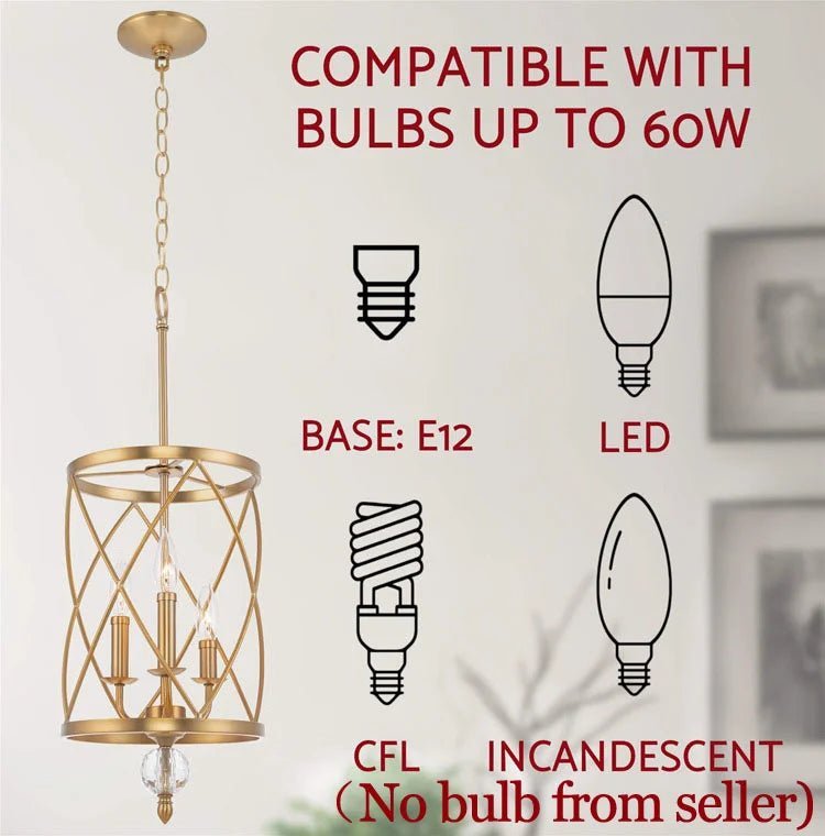 American Vintage Bird Cage Chandelier - Hans Lumiere