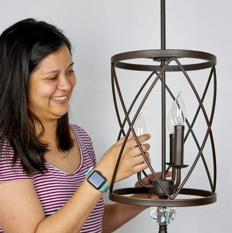 American Vintage Bird Cage Chandelier - Hans Lumiere