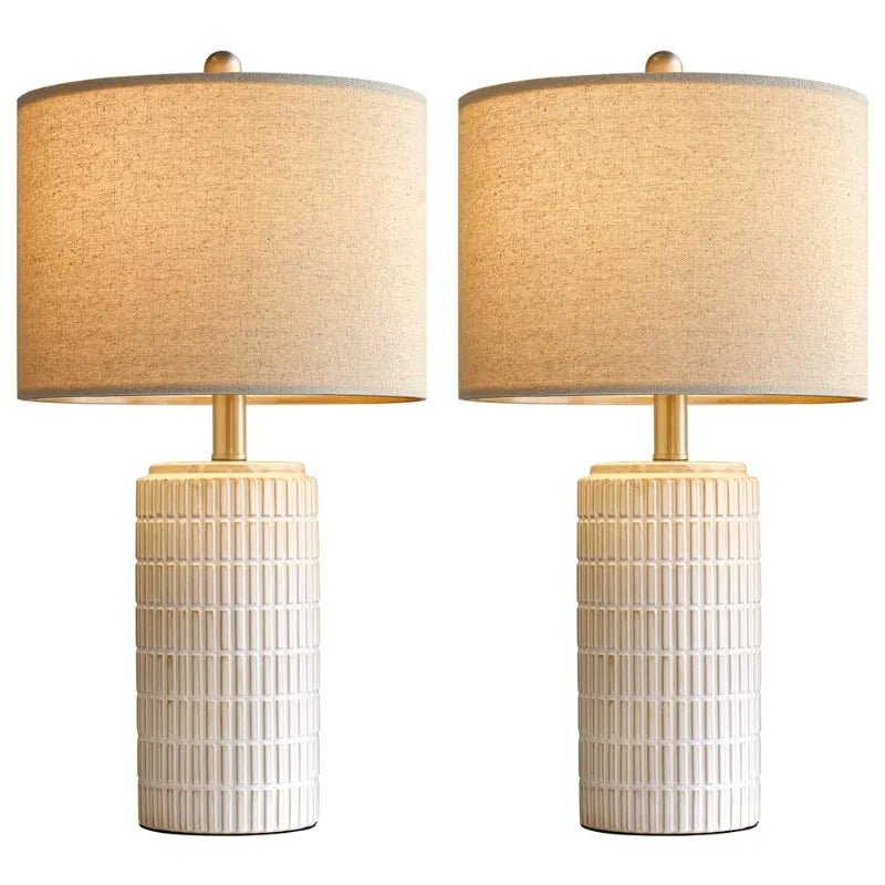 American Vintage Fabric Art Desk Lamp - Hans Lumiere