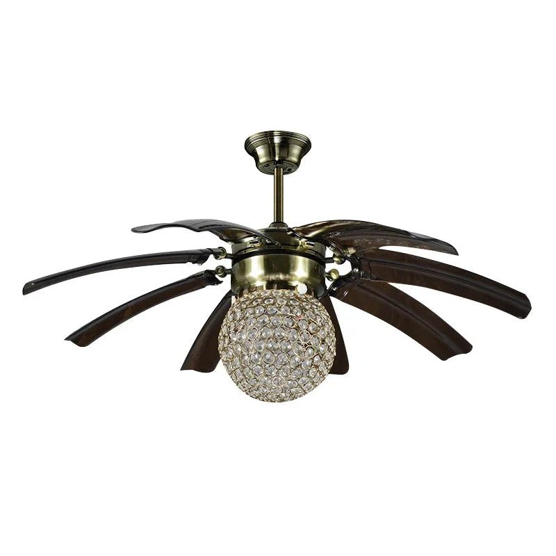 American Vintage LED Ceiling Fan Light With Remote Control - Hans Lumiere