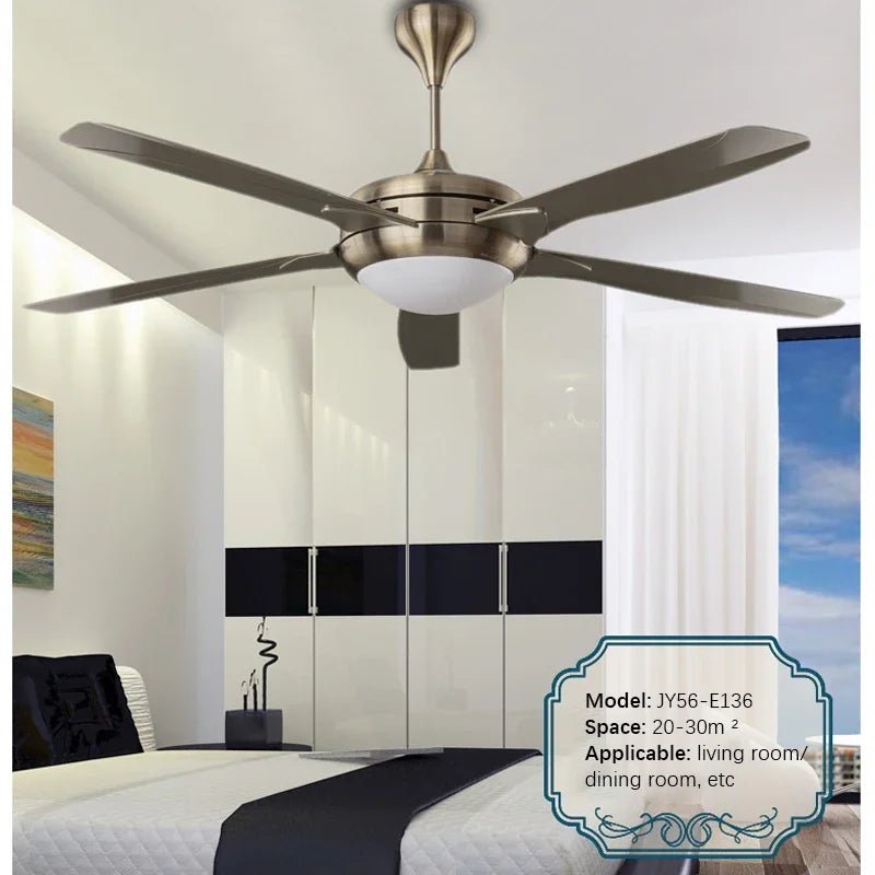 American Vintage LED Fan Light With Remote Electric - Hans Lumiere