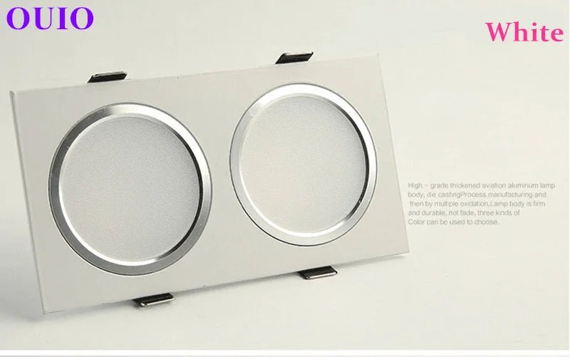 Anti-Glare Recessed LED Downlight - Dimmable COB Ceiling Spotlight (14W-24W) - Hans Lumiere