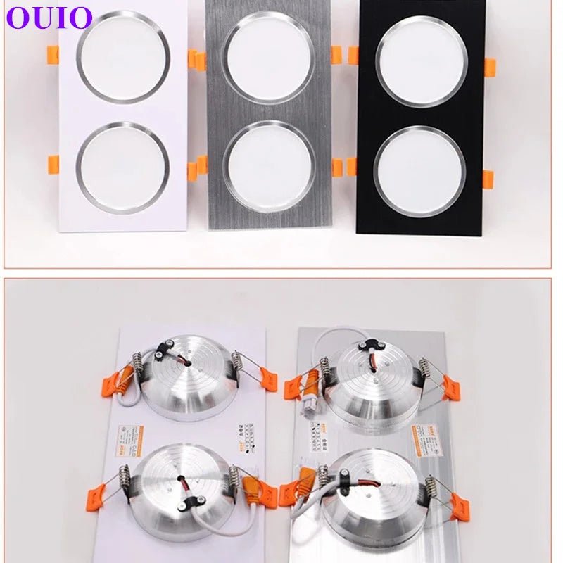 Anti-Glare Recessed LED Downlight - Dimmable COB Ceiling Spotlight (14W-24W) - Hans Lumiere