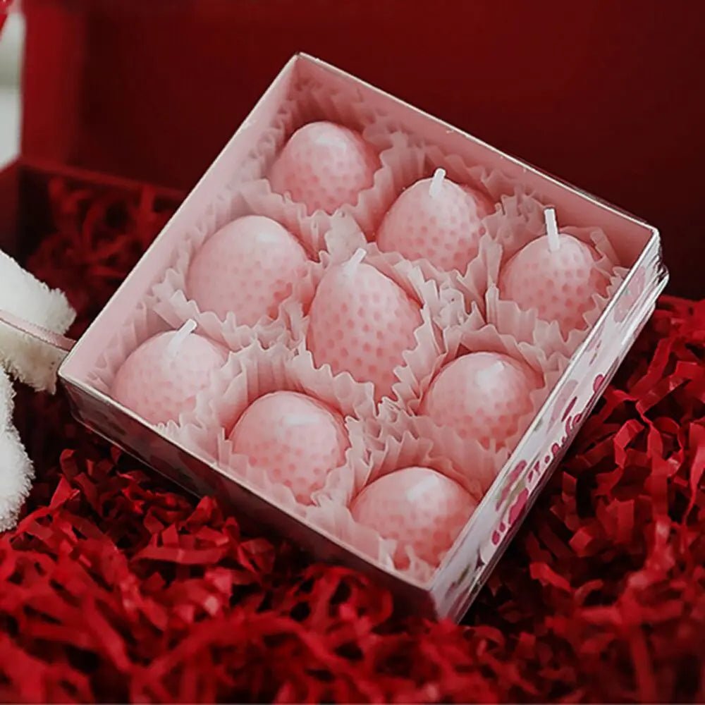 Aromatherapy Soy Wax Strawberry Candles - Hans Lumiere